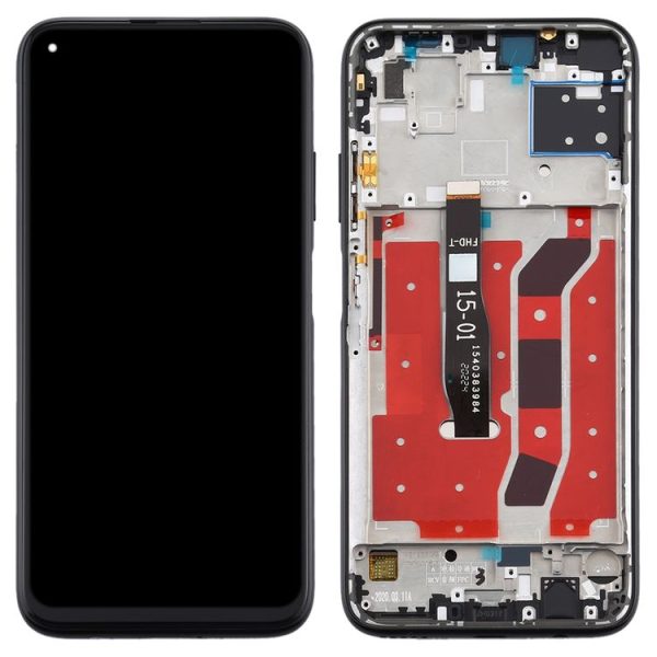 OEM LCD Screen for Huawei P40 Lite Digitizer Full Assembly with Frame (Black) - Image 3