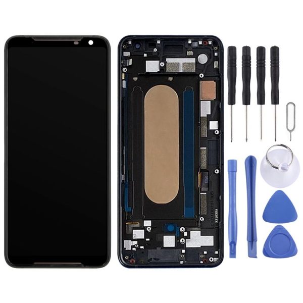Original LCD Screen for Asus ROG Phone II ZS660KL Digitizer Full Assembly with Frame(Black) - Image 2