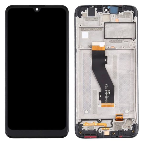 TFT LCD Screen for Nokia 3.2 Digitizer Full Assembly with Frame (Black) - Image 3