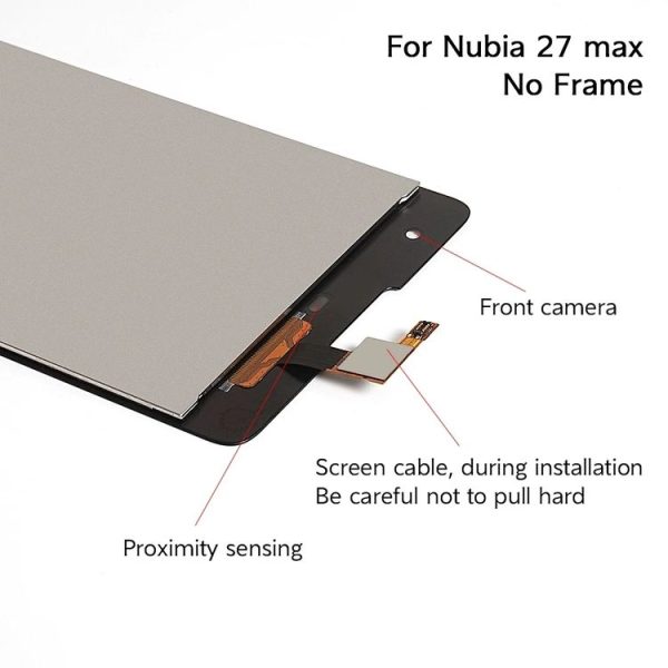 OEM LCD Screen for ZTE Nubia Z7 Max NX505J with Digitizer Full Assembly (Black) - Image 8