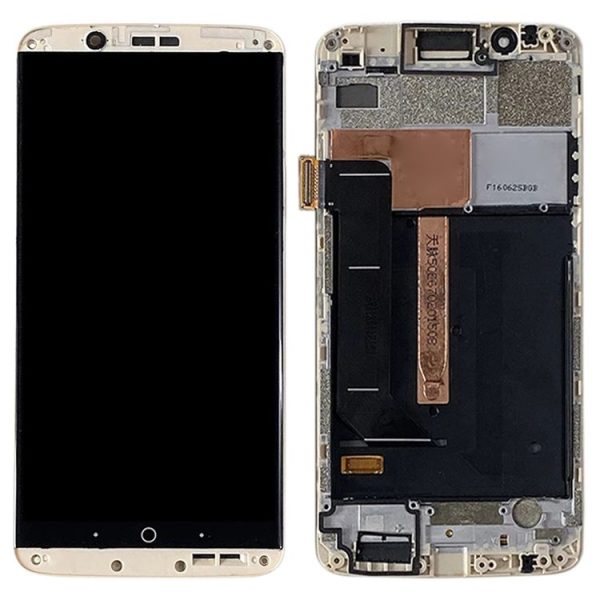 Original AMOLED LCD Screen for ZTE Axon 7 A2017 A2017U A2017G Digitizer Full Assembly With Frame (Gold) - Image 3