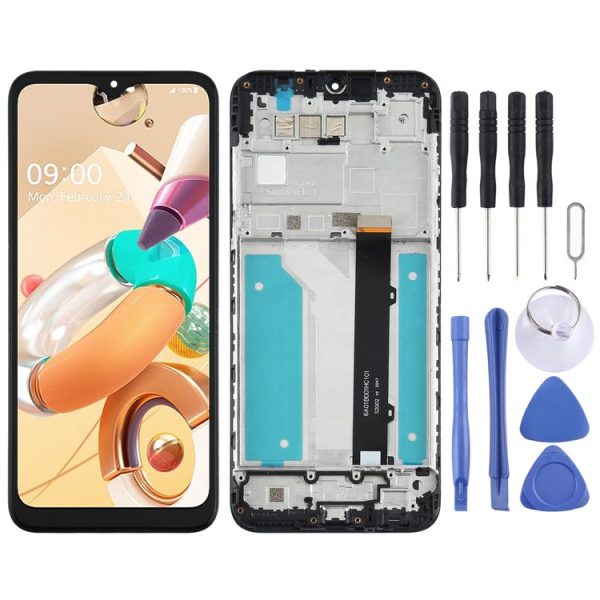 TFT LCD Screen for LG K41s LMK410EMW, LM-K410EMW, LM-K410 with Digitizer Full Assembly0 (Black)