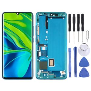 Original LCD Screen and Digitizer Full Assembly With Frame for Xiaomi Mi CC9 Pro / Mi Note 10 / Mi Note 10 Pro (Green)