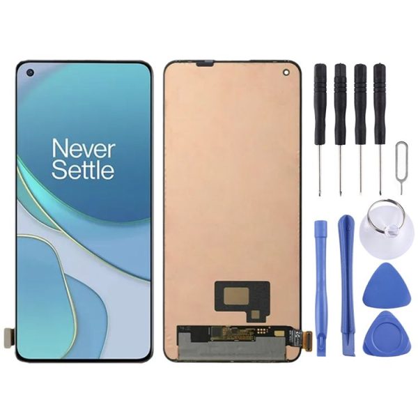 AMOLED Original LCD Screen For OnePlus 8T 5G KB2001 KB2000 KB2003 with Digitizer Full Assembly (Black)