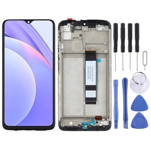 Original LCD Screen for Xiaomi Redmi Note 9 4G / Poco M3 / Redmi 9T / Redmi 9 Power Digitizer Full Assembly with Frame