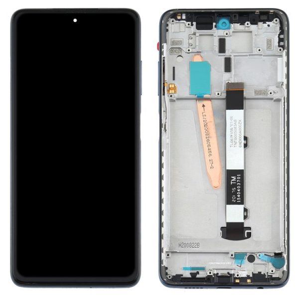Original LCD Screen for Xiaomi Poco X3 NFC / Poco X3 Digitizer Full Assembly with Frame (Black) - Image 3