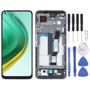 LCD Screen and Digitizer Full Assembly With Frame for Xiaomi Mi 10T Pro 5G / Mi 10T 5G / Redmi K30S M2007J3SC M2007J3SY (Black)