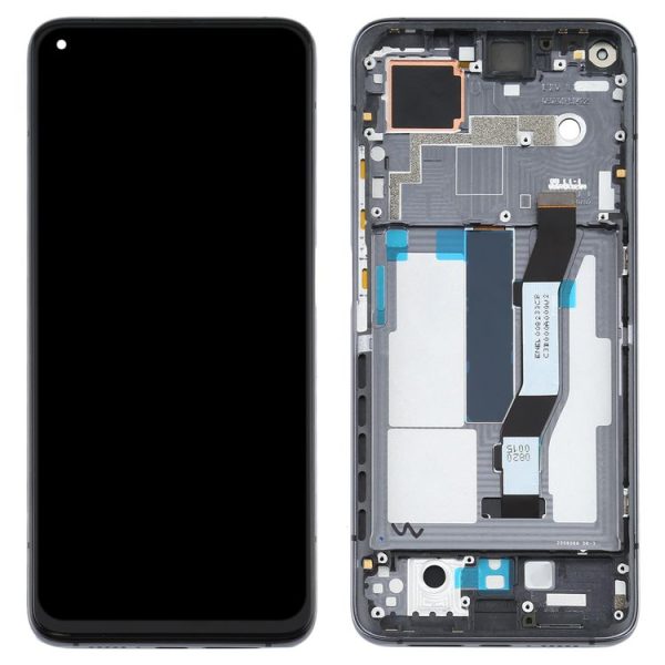 LCD Screen and Digitizer Full Assembly With Frame for Xiaomi Mi 10T Pro 5G / Mi 10T 5G / Redmi K30S M2007J3SC M2007J3SY (Black) - Image 3