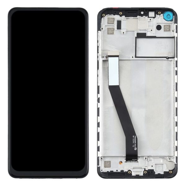 TFT LCD Screen for Xiaomi Redmi Note 9 / Redmi 10X 4G Digitizer Full Assembly with Frame (Black) - Image 3