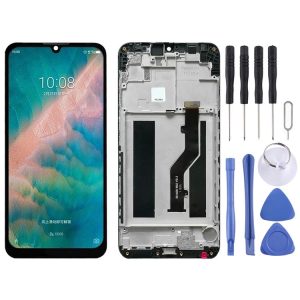 OEM LCD Screen for ZTE Blade V10 Vita Digitizer Full Assembly with Frame(Black)