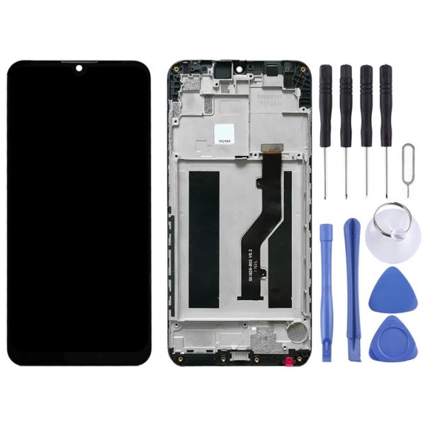 OEM LCD Screen for ZTE Blade V10 Vita Digitizer Full Assembly with Frame(Black) - Image 2