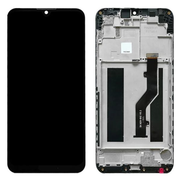 OEM LCD Screen for ZTE Blade V10 Vita Digitizer Full Assembly with Frame(Black) - Image 3