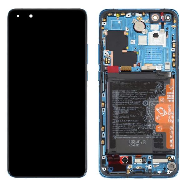 Original OLED LCD Screen for Huawei P40 Pro Digitizer Full Assembly with Frame (Blue) - Image 3