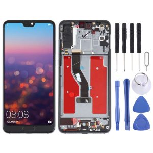 Original OLED LCD Screen for Huawei P20 Pro Digitizer Full Assembly with Frame (Blue)