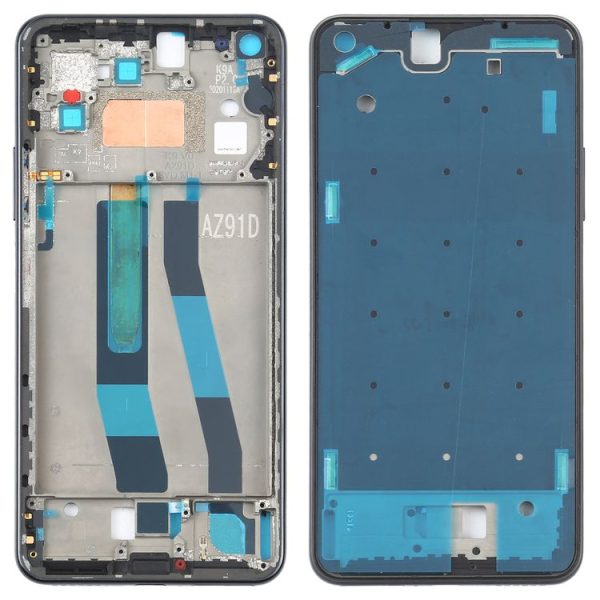 Original Front Housing LCD Frame Bezel Plate for Xiaomi Mi 11 Lite 5G / Mi 11 Youth / 11 Lite 5G NE (Black)