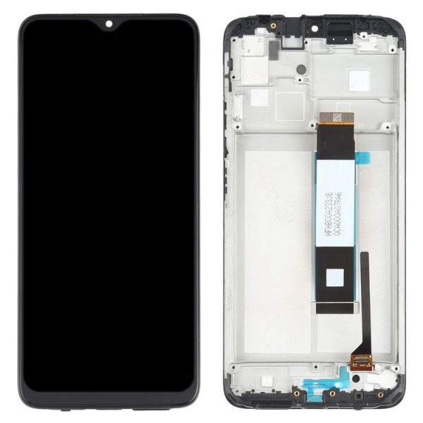 LCD Screen and Digitizer Full Assembly with Frame for Xiaomi Redmi Note 9 4G / Poco M3 / Redmi 9 Power M2010J19SC M2010J19CG (Black) - Image 3