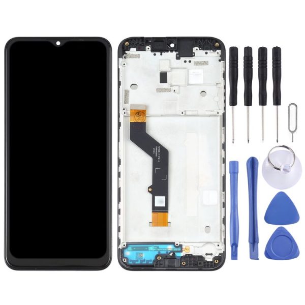TFT LCD Screen for Motorola Moto E7 Plus XT2081-1 Digitizer Full Assembly with Frame (Black) - Image 2