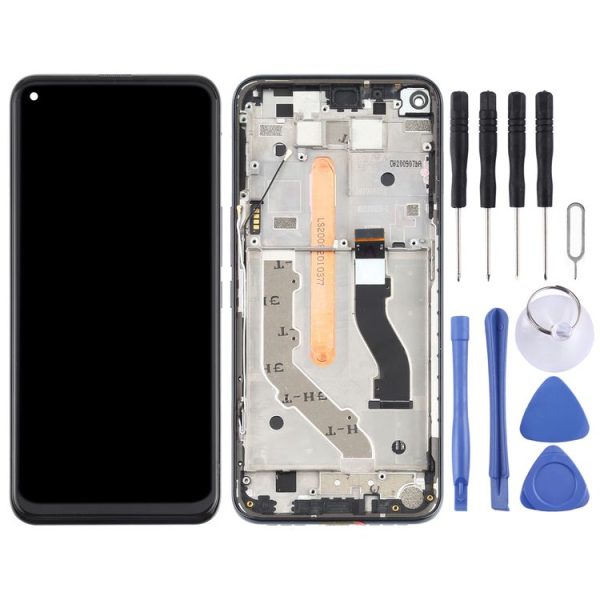 TFT LCD Screen for TCL 10 5G T790Y T790H Digitizer Full Assembly with Frame (Black) - Image 2
