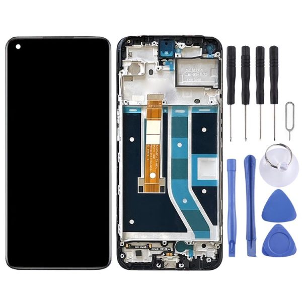 OnePlus Nord N100 BE2013 Digitizer Full Assembly with Frame OEM LCD Screen (Black) - Image 2