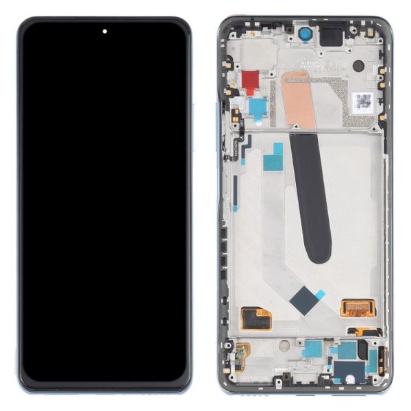 AMOLED Material Original LCD Screen and Digitizer Full Assembly With Frame for Xiaomi Redmi K40 / Redmi K40 Pro / Redmi K40 Pro+ / Mi 11i / Poco F3 / M2012K11AC M2012K11C M2012K11AG M2012K11G (Blue) - Image 3