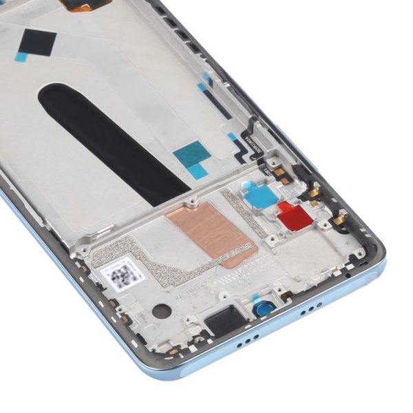 AMOLED Material Original LCD Screen and Digitizer Full Assembly With Frame for Xiaomi Redmi K40 / Redmi K40 Pro / Redmi K40 Pro+ / Mi 11i / Poco F3 / M2012K11AC M2012K11C M2012K11AG M2012K11G (Blue) - Image 4