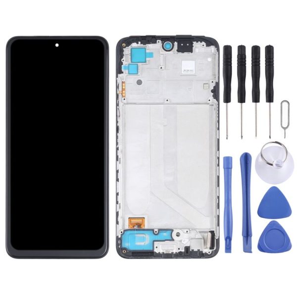 OLED Material LCD Screen and Digitizer Full Assembly With Frame for Xiaomi Redmi Note 10 4G / Redmi Note 10s 4G / Redmi Note 11 SE India / Poco M5s M2101K7AI M2101K7AG M2101K7BG M2101K7BI M2101K7BNY - Image 2