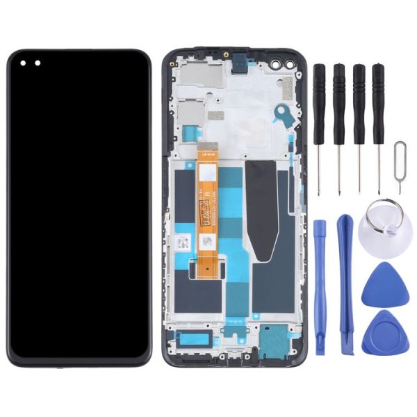 LCD Screen and Digitizer Full Assembly With Frame for OPPO Realme X50 5G RMX2144 - Image 2