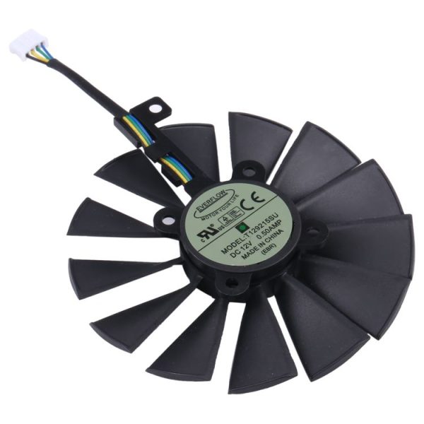 T129215SM 95MM Computer VGA Cooling Fan For Asus Strix RX470 O4G Gaming 4 Pin 13 Blades - Image 3
