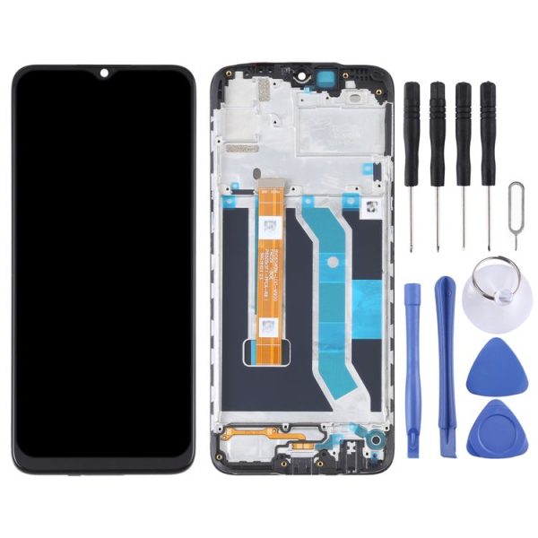 LCD Screen and Digitizer Full Assembly With Frame for OPPO Realme C3 / C3i RMX2027 RMX2020 RMX2021 - Image 2