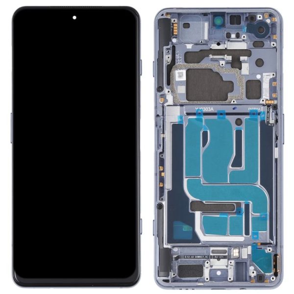 Original LCD Screen and Digitizer Full Assembly With Frame for Xiaomi Black Shark 4 / Black Shark 4 Pro SHARK PRS-H0, SHARK PRS-A0 (Silver) - Image 3