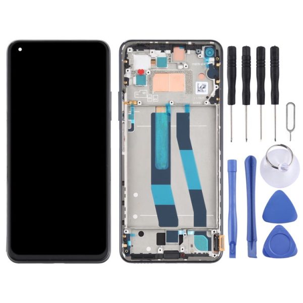Original LCD Screen for Xiaomi Mi 11 Lite 4G / 11 Lite 5G NE M2101K9AG M2101K9AI Digitizer Full Assembly with Frame (Black) - Image 2
