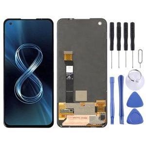 Original AMOLED LCD Screen for Asus Zenfone 8 ZS590KS-2A007EU I006D with Digitizer Full Assembly (Black)