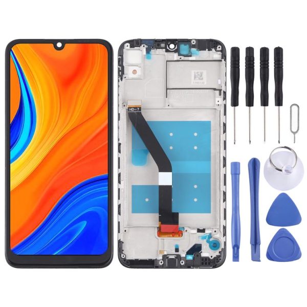 OEM LCD Screen for Huawei Y6s Digitizer Full Assembly With Frame (2019) (Black)