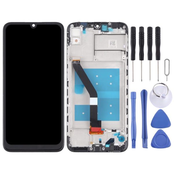 OEM LCD Screen for Huawei Y6s Digitizer Full Assembly With Frame (2019) (Black) - Image 2