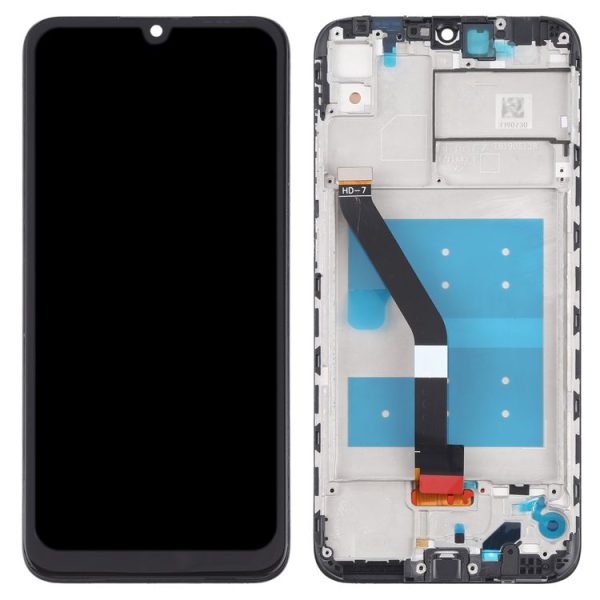 OEM LCD Screen for Huawei Y6s Digitizer Full Assembly With Frame (2019) (Black) - Image 3