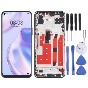 Original LCD Screen for Huawei P40 Lite 5G Digitizer Full Assembly With Frame (Black)