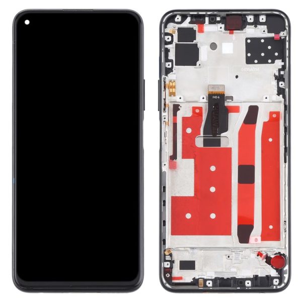 Original LCD Screen for Huawei P40 Lite 5G Digitizer Full Assembly With Frame (Black) - Image 3