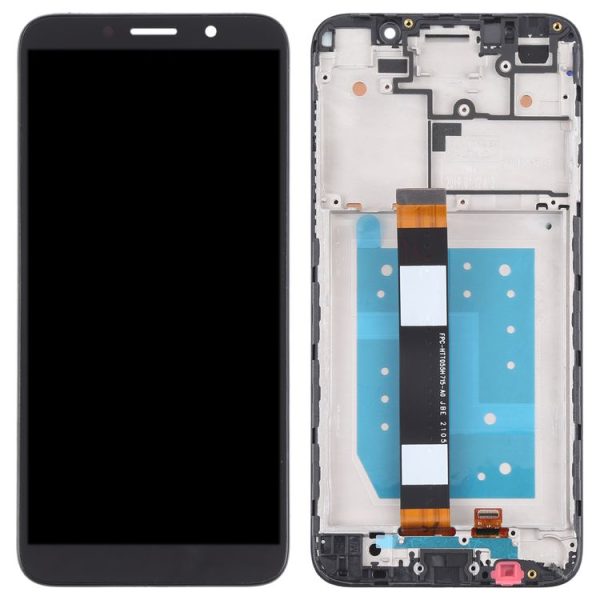 OEM LCD Screen for Huawei Y5p Digitizer Full Assembly With Frame (Black) - Image 3