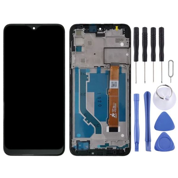 LCD Screen and Digitizer Full Assembly With Frame for Alcatel 1S 2020 OT5028 5028 5028Y 5028A 5028D 5028U (Black) - Image 2