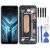 Original OLED LCD Screen for Asus ROG Phone 3 ZS661KS I003DD Digitizer Full Assembly with Frame(Black)