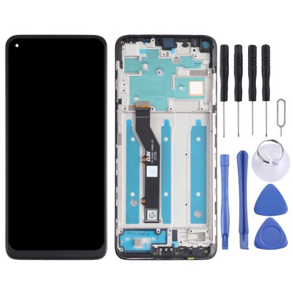 TFT LCD Screen for Motorola Moto G9 Plus XT2087-1 Digitizer Full Assembly with Frame (Black) - Image 2