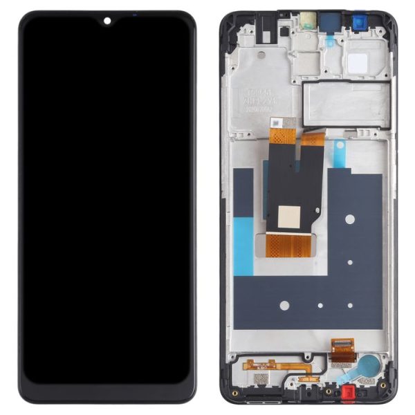 LCD Screen and Digitizer Full Assembly with Frame for Nokia 2.4 TA-1277 TA-1275 TA-1274 TA-1270 (Black) - Image 3