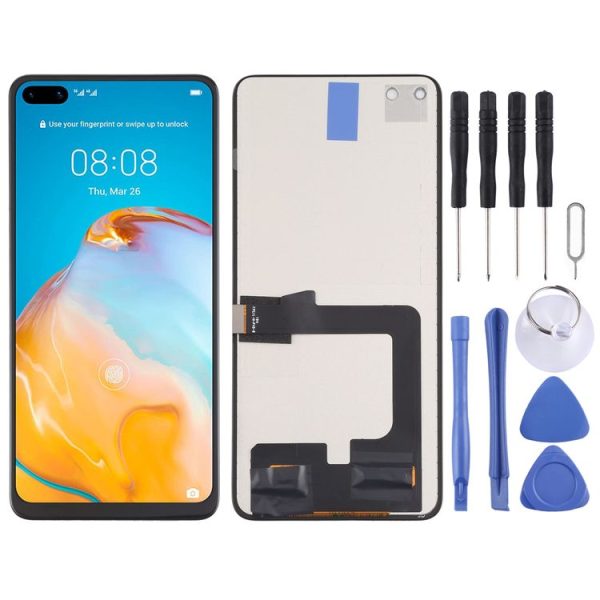 TFT LCD Screen for Huawei P40 with Digitizer Full Assembly, Not Supporting Fingerprint Identification