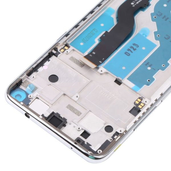 TFT LCD Screen for TCL 10L / 10 Lite T770H Digitizer Full Assembly with Frame (Silver) - Image 3