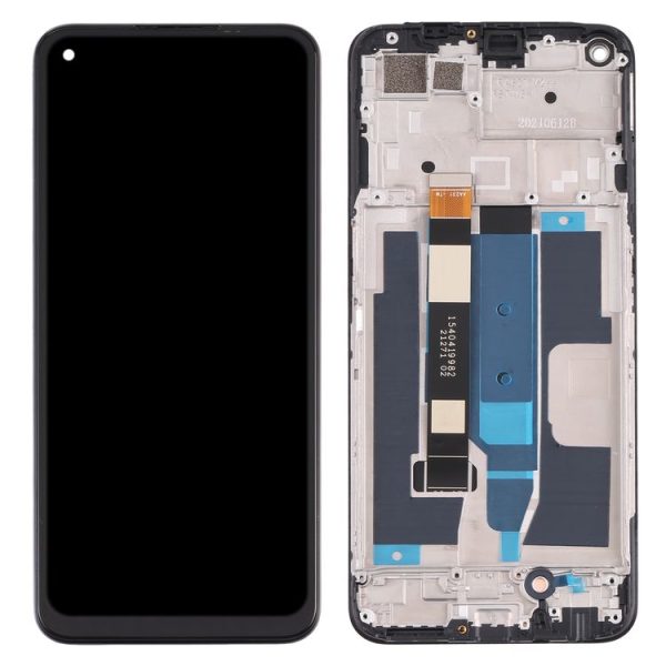 LCD Screen and Digitizer Full Assembly with Frame for OPPO Realme 8 5G (Black) - Image 3