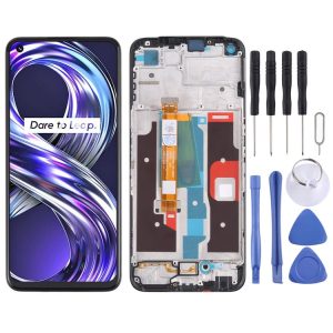 LCD Screen and Digitizer Full Assembly with Frame for OPPO Realme 8i RMX3151 (Black)