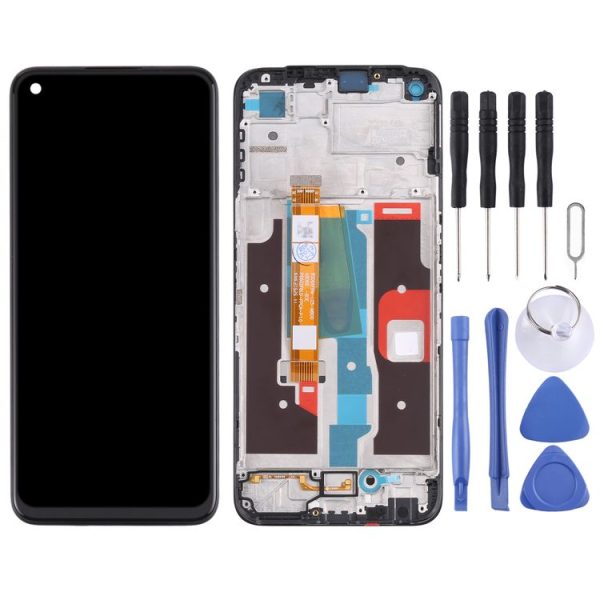 LCD Screen and Digitizer Full Assembly with Frame for OPPO Realme 8i RMX3151 (Black) - Image 2