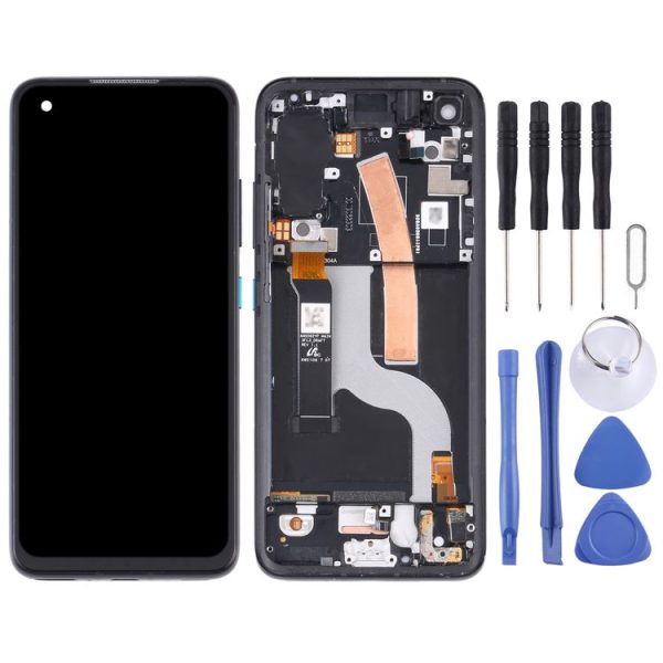Original AMOLED LCD Screen for Asus Zenfone 8 ZS590KS Digitizer Full Assembly with Frame(Black) - Image 2