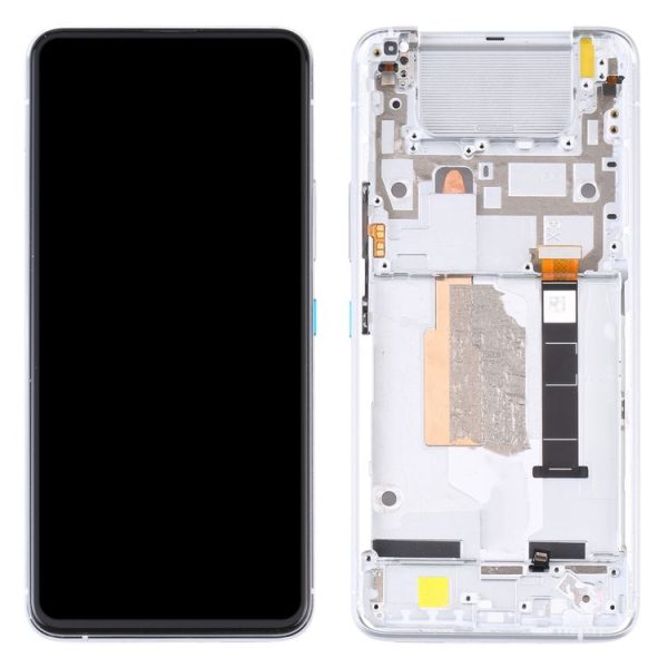 Original LCD Screen for Asus Zenfone 8 Flip ZS672KS Digitizer Full Assembly with Frame(Silver) - Image 3