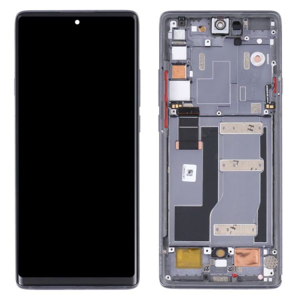 Original LCD Screen for TCL 20 Pro 5G T810H Digitizer Full Assembly with Frame (Black) - Image 3